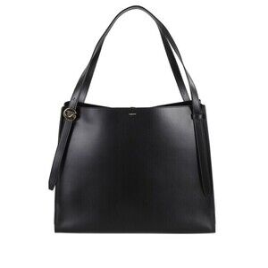 Coperni Structured Black Handbag With Gold-Tone Logo Detail - NWT